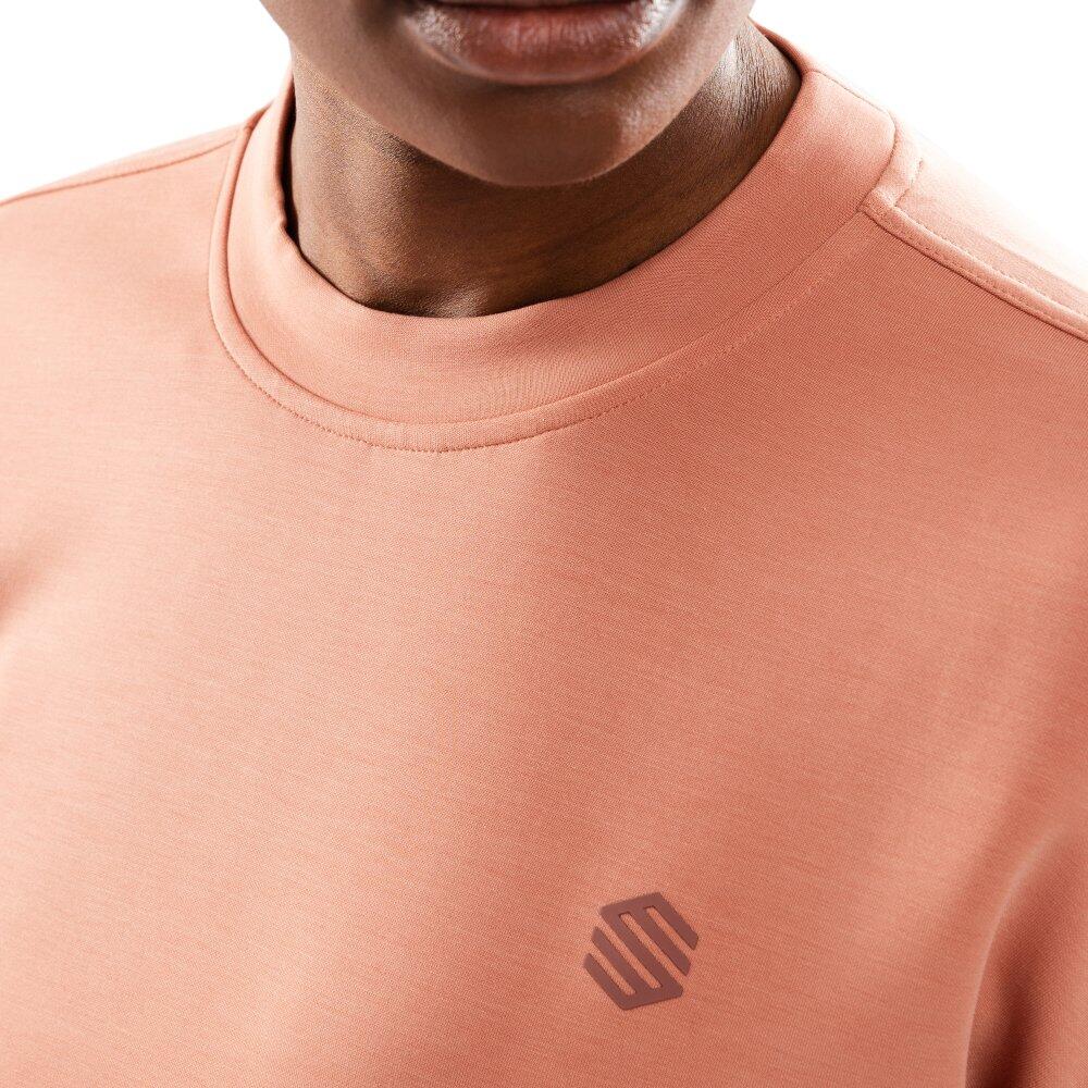 Crop Top Sweat Pinnacle Donna Corallo elastico traspirante 4/7
