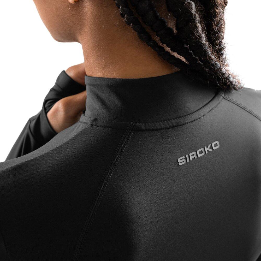 Veste fitness zippée ultralégère femme Momentum Noir 4/7