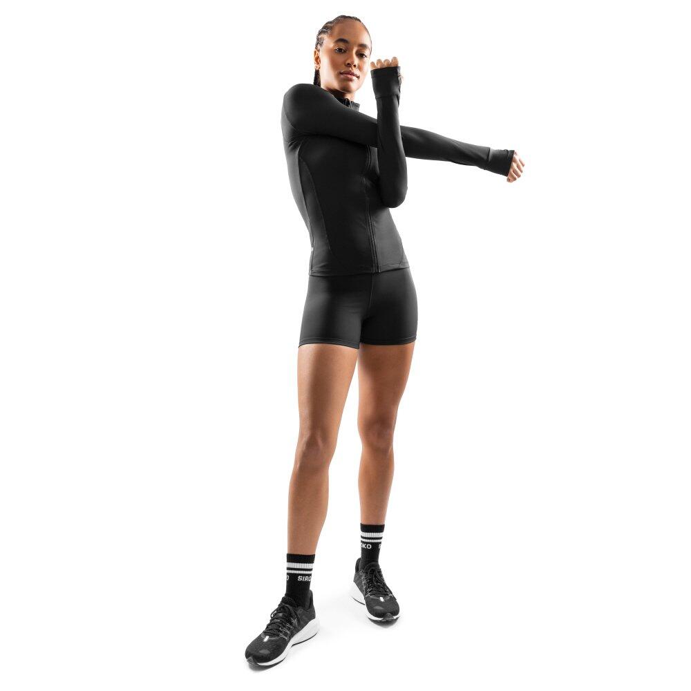 Veste fitness zippée ultralégère femme Momentum Noir 3/7