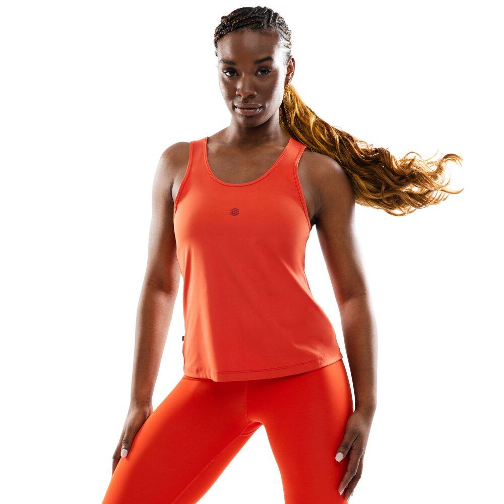 SIROKO Damen Fitness trainings-tanktop Hart Rot