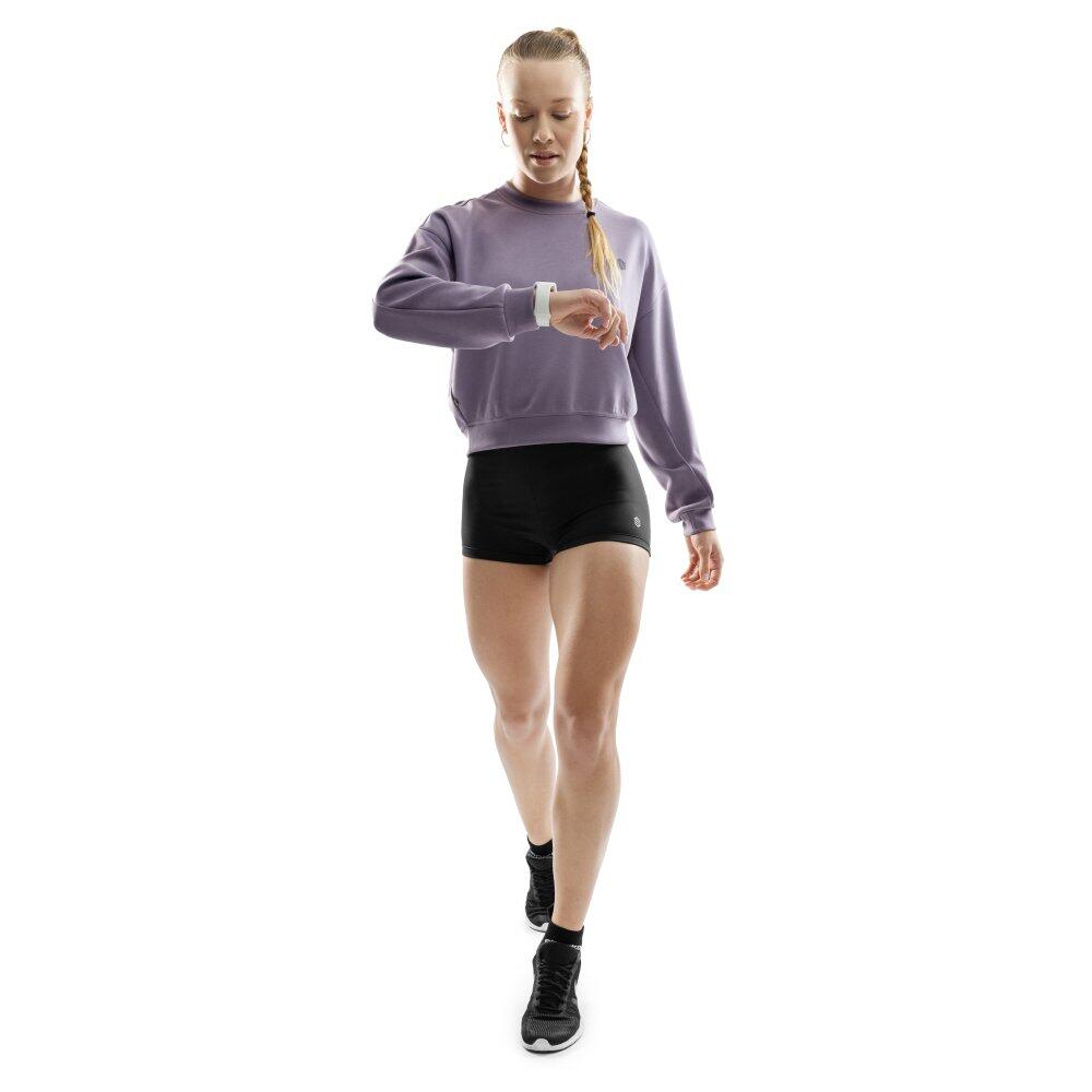 Felpa corta da allenamento da donna Fitness Zenith Viola 3/7
