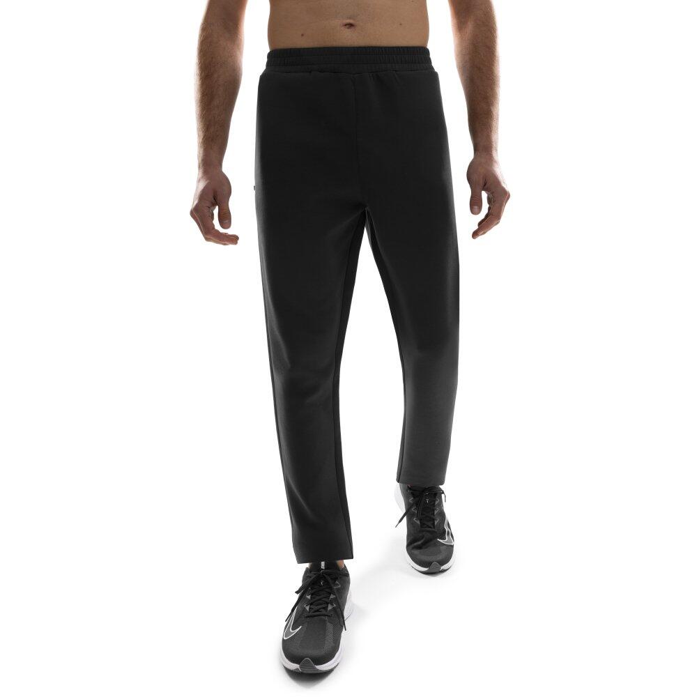 Calças fato de treino corte reto para homem fitness transform preto