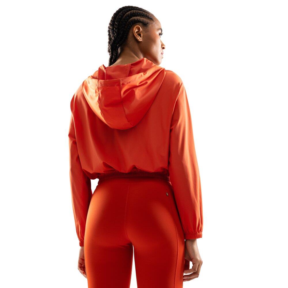 Veste courte ultralégère coupe-vent fitness femme Biscayne Rouge 2/7