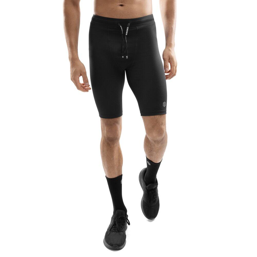 SIROKO Heren Fitness korte sportlegging Press Zwart