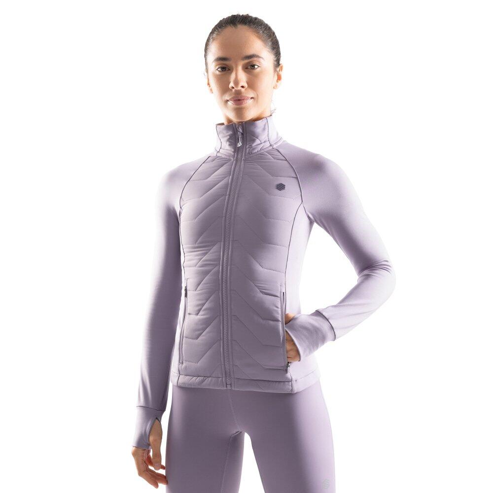 SIROKO Giacca leggera isolante da allenamento da donna Fitness Empower Viola