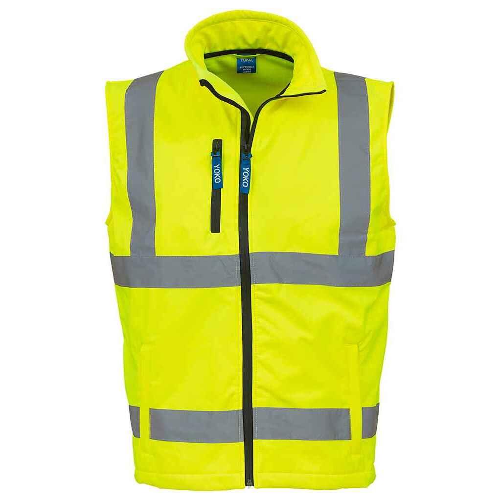 Yoko Unisex Adult Softshell Hi-Vis Gilet