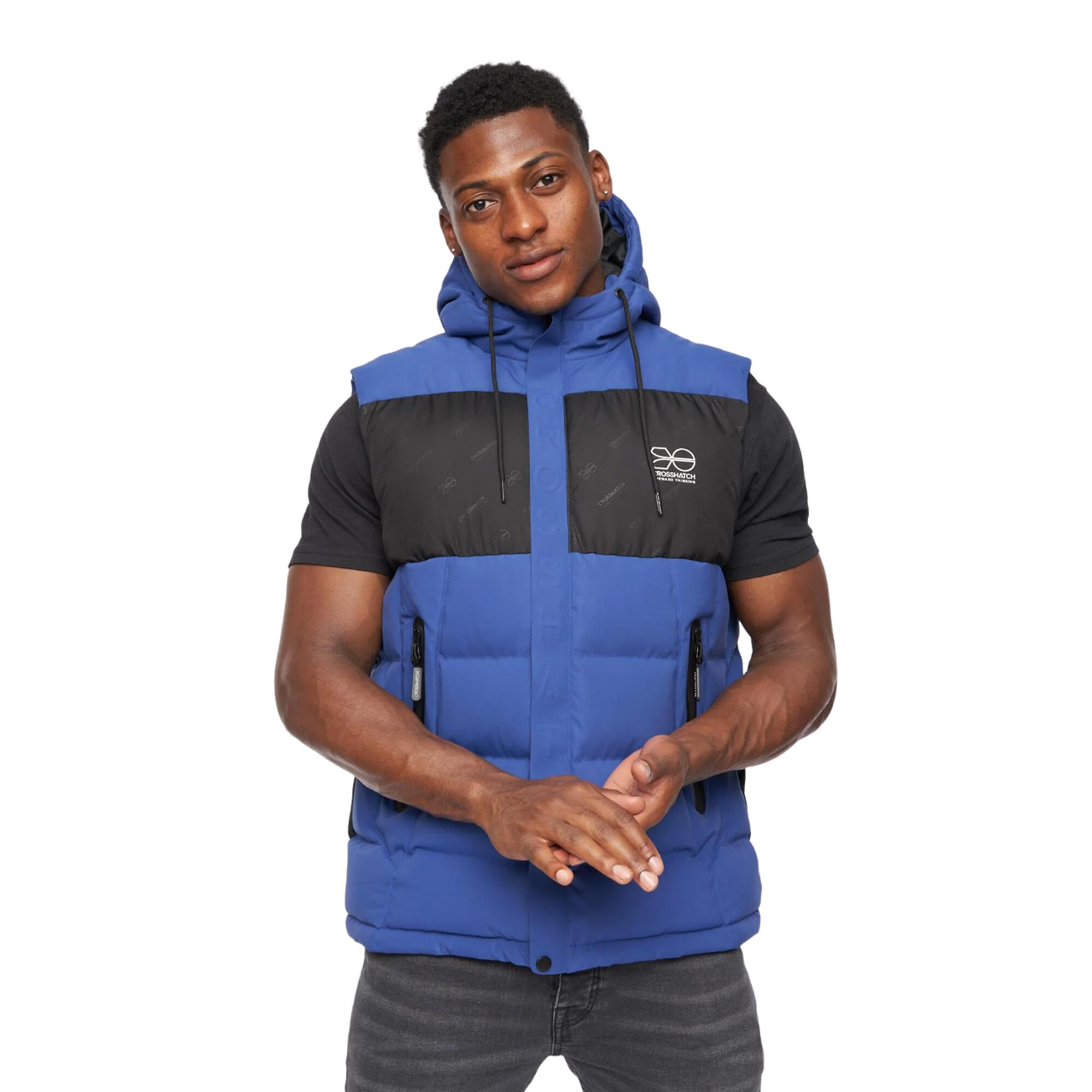 Crosshatch Mens Kremlins Embossed Gilet