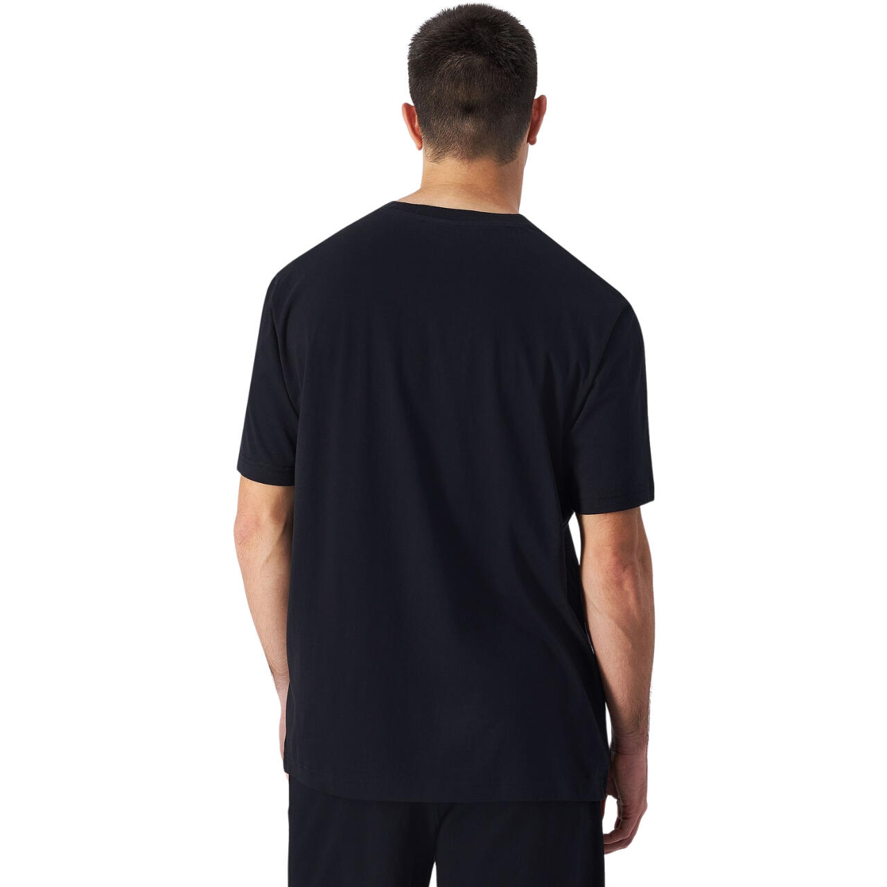 Champion TEE Light Cotton Jersey Uomo Logo Grande Cotone Nero,M 3/5