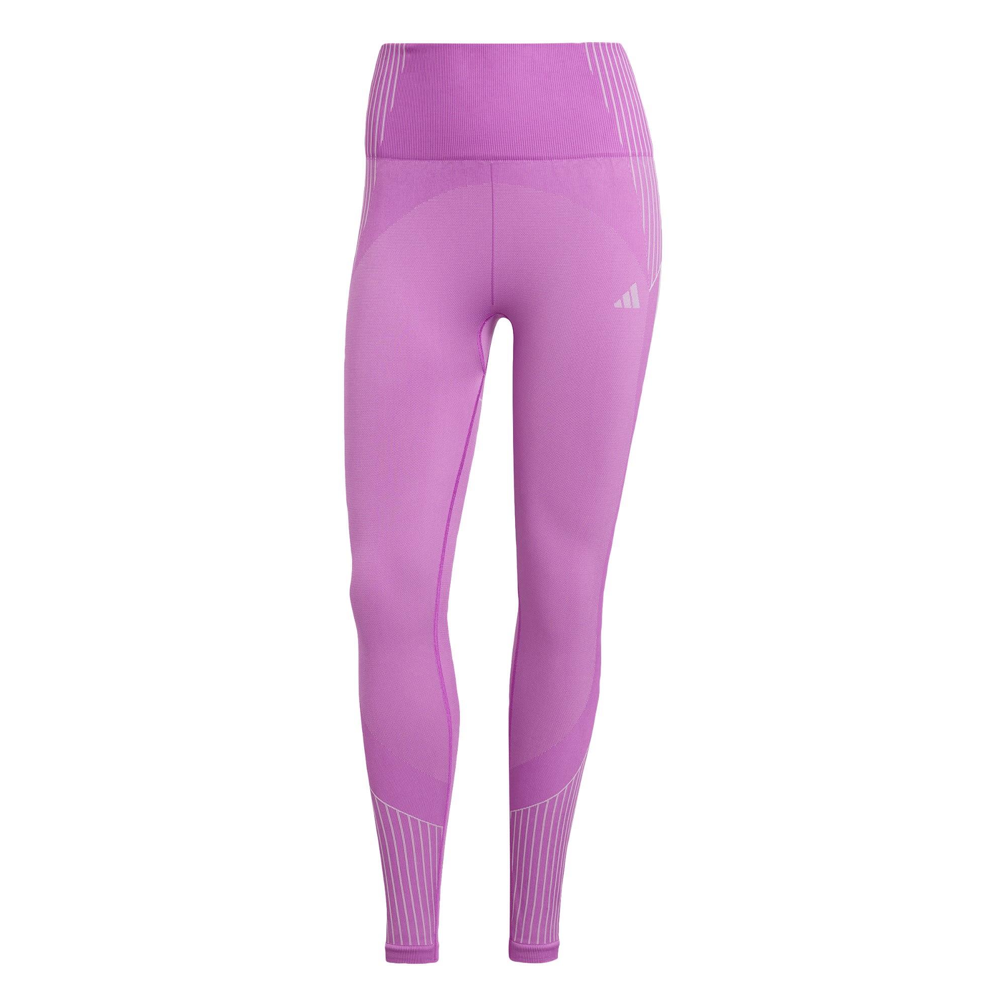 Adidas - Legging 7/8 Sans Coutures Branded - Legging 7/8 - Violet - 40 M - Decathlon