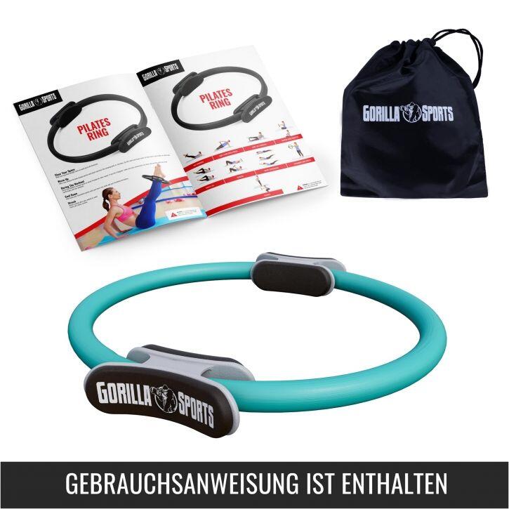 Gorilla Sports Kruh na pilates, 36 cm, tyrkysový