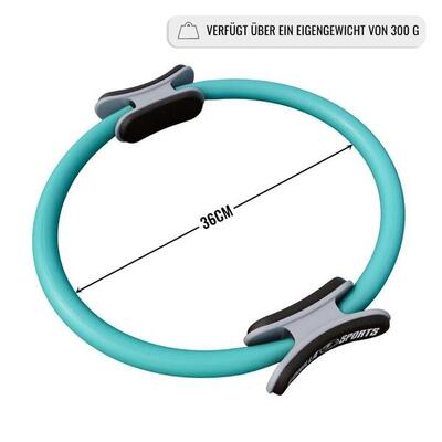 Pilates ring - turquoise - yoga ring - fitness ring - pilates circle - 36 cm