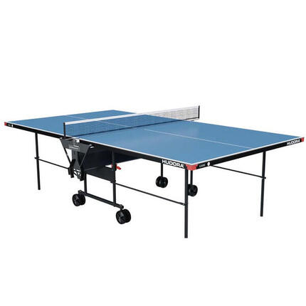 Table de ping-pong Hudora Game bleue pliable 4 roues