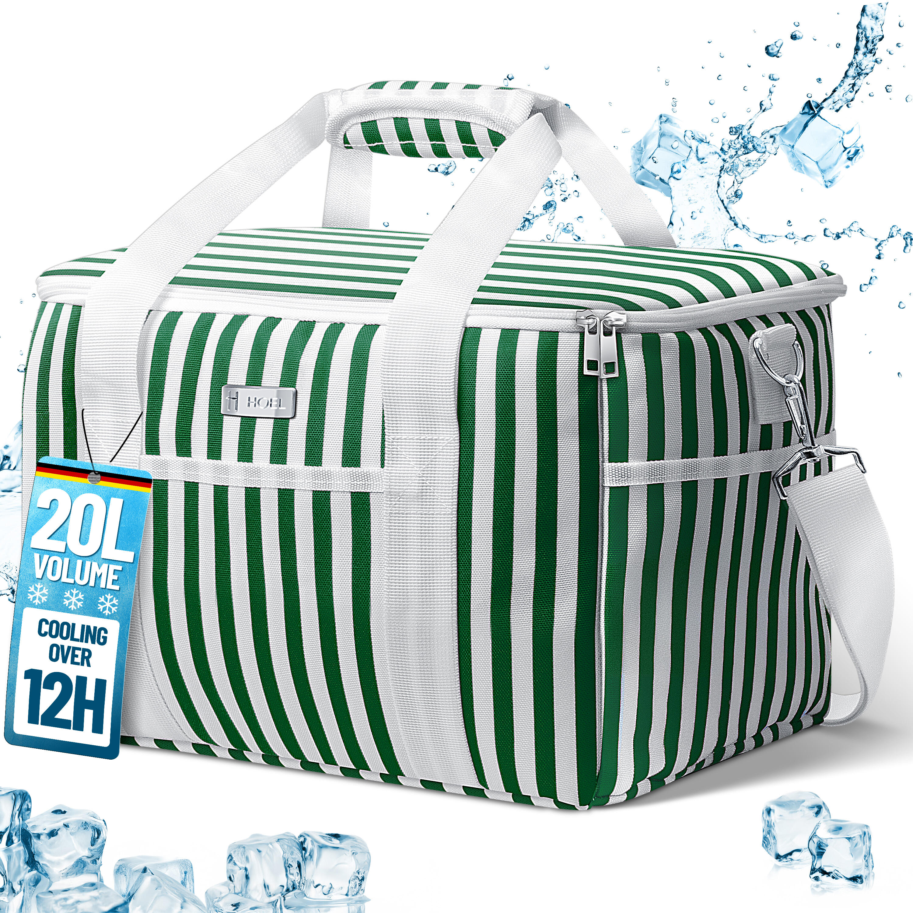 HOEL HOEL Kühltasche für Essen & Getränke - Isolierte Thermotasche - Lunchtasche