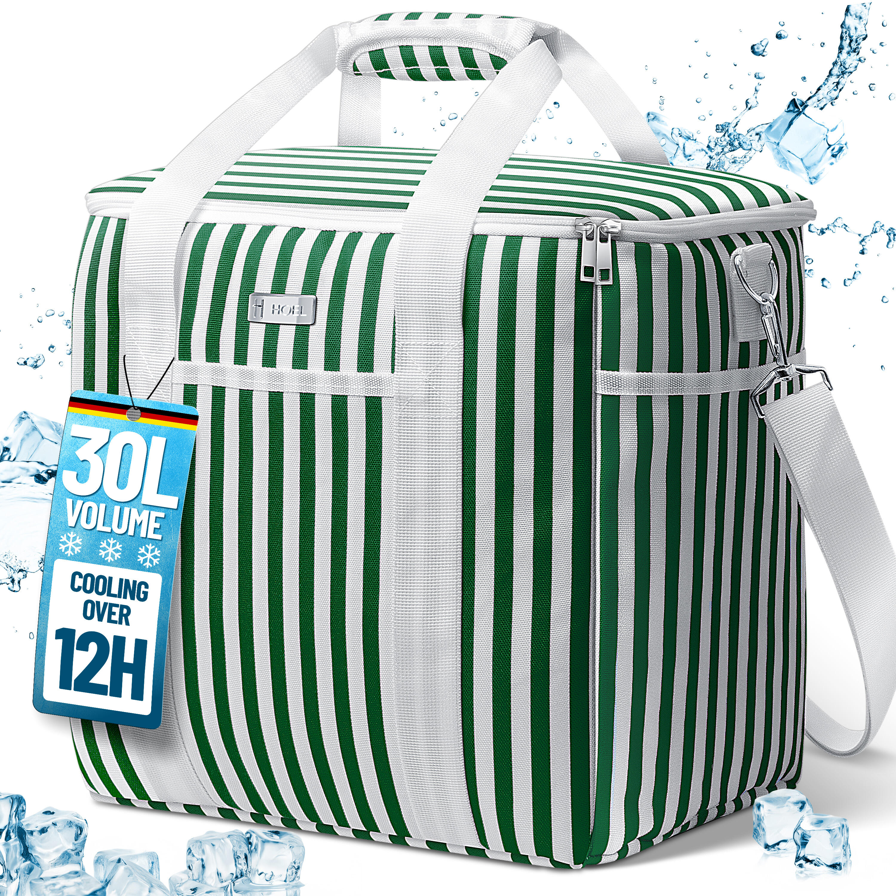 HOEL HOEL Koeltas voor eten & drinken - Geïsoleerde thermische tas - Lunchtas