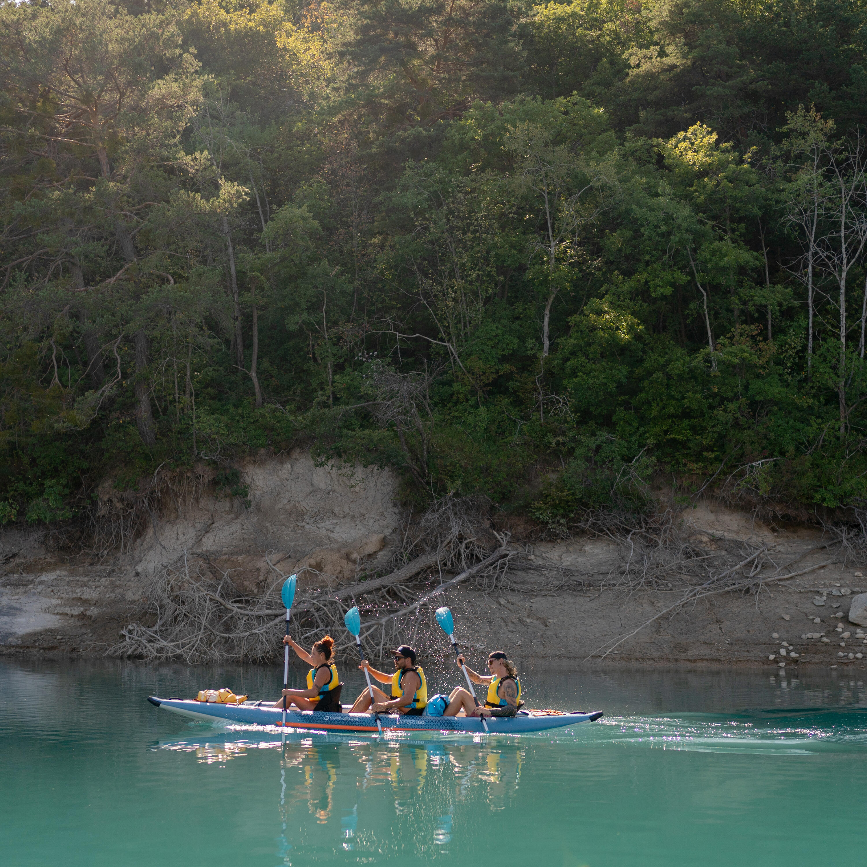 Spinera Kayak Tenaya 160 | 475x90cm | 3 Pers | Set | SpinTex Mat | Seat Cushion 4/7