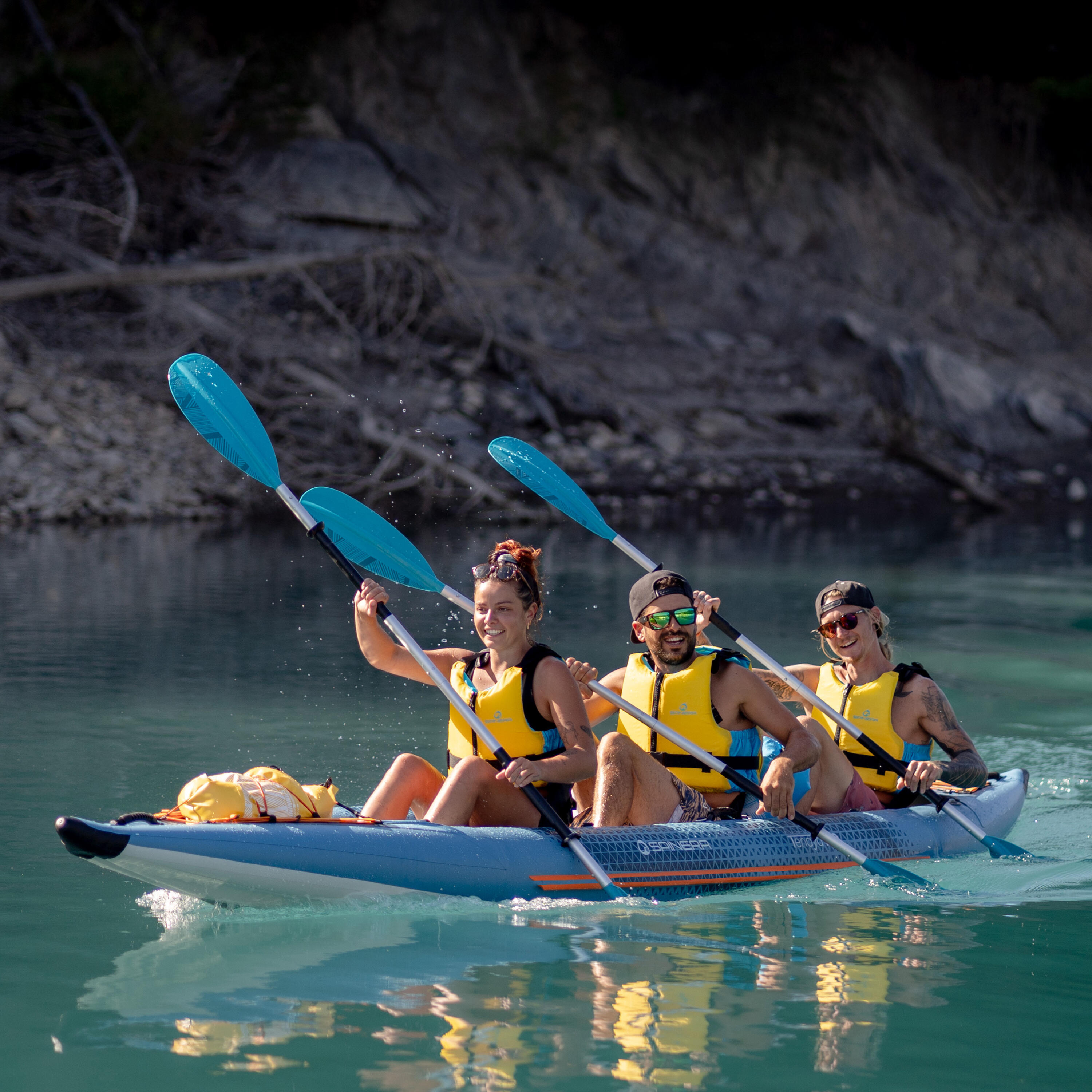 Spinera Kayak Tenaya 160 | 475x90cm | 3 Pers | Set | SpinTex Mat | Seat Cushion 2/7