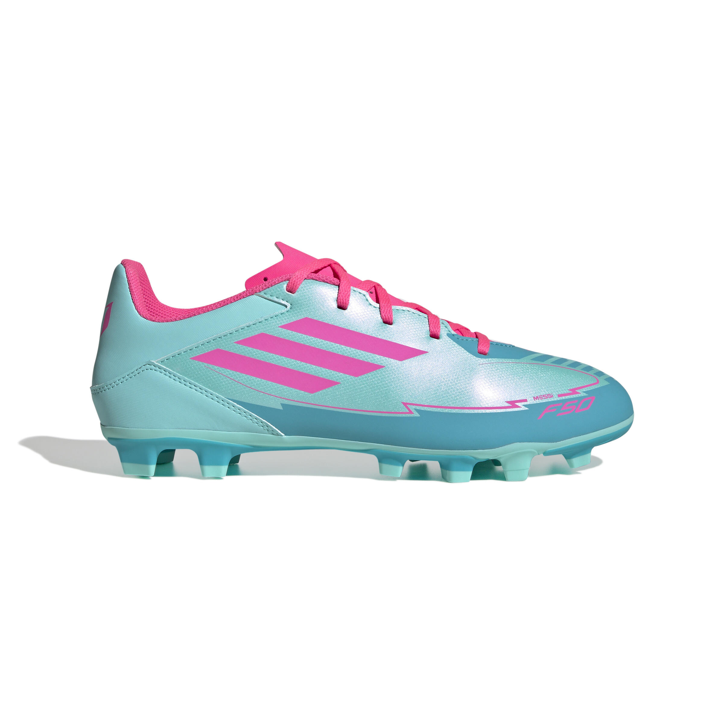 Adidas - Chaussures De Football Adidas F50 Club Messi Fg/mg - Chaussures De Football - Beige|rose - 46 - Decathlon