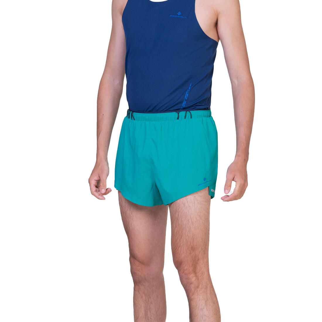 Short De Course Homme (Bleu / Vert Turquoise) 3/3