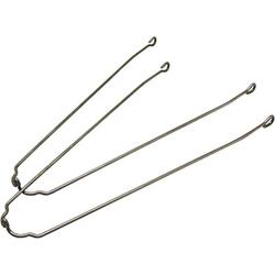 Paire de tringles garde boue inox P2R 700X35