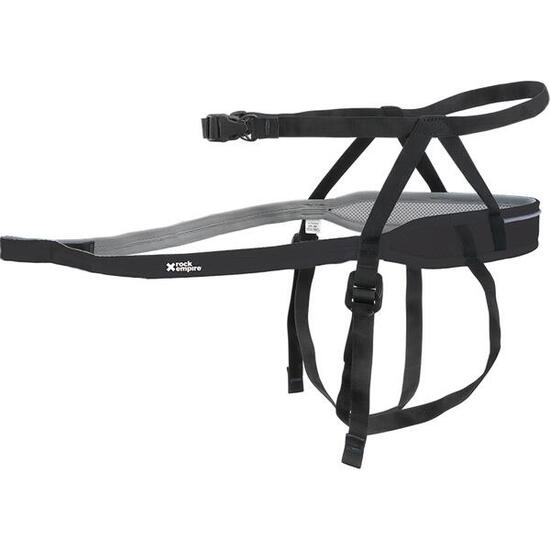 Harnais canicross Rock Empire noir léger 168 g réglable réfléchissant