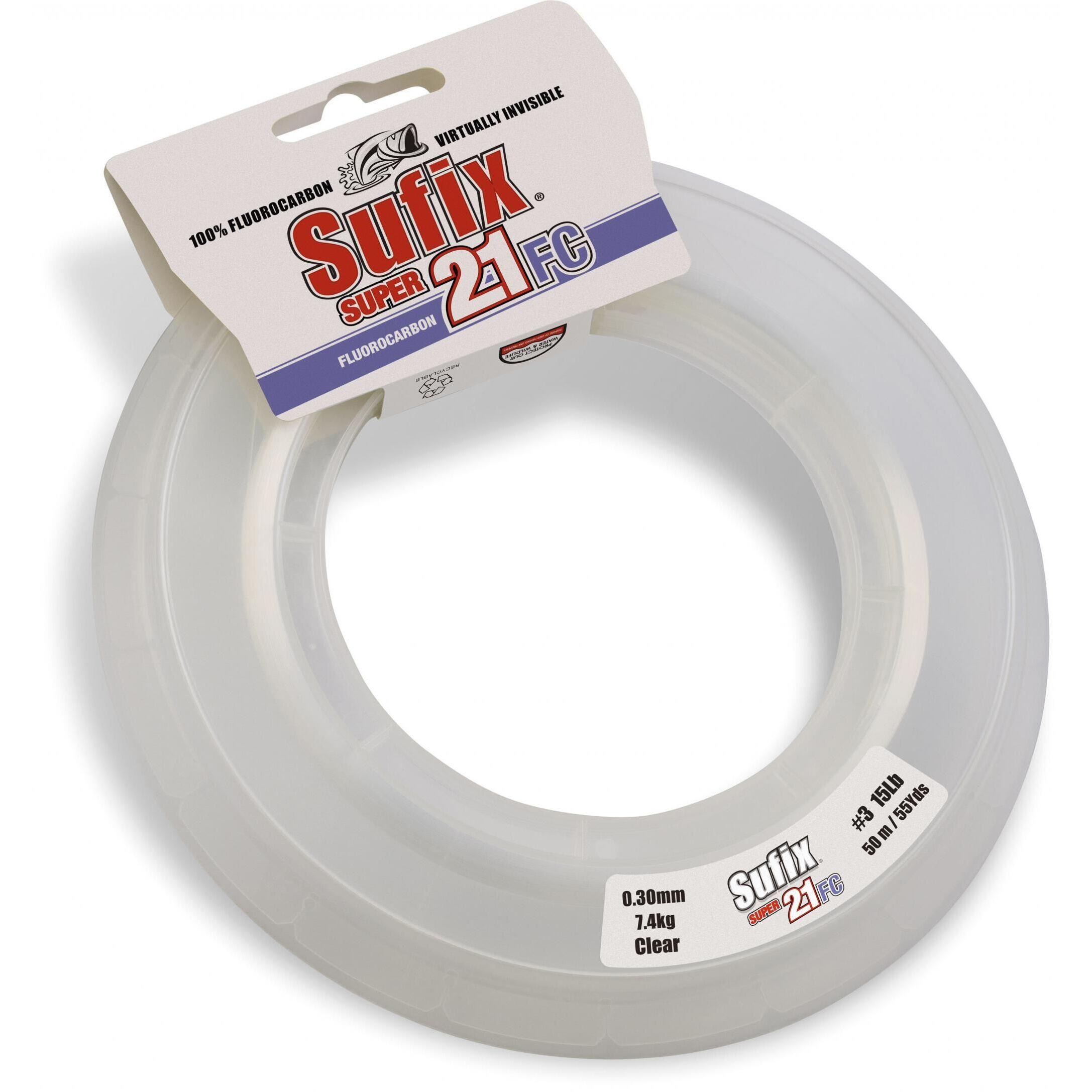 Sufix - Fluorocarbone Sufix Super 21 Fc Clear 60 Sock - Fil Fluorocarbone - Blanc|incolore - Taille Unique - Decathlon