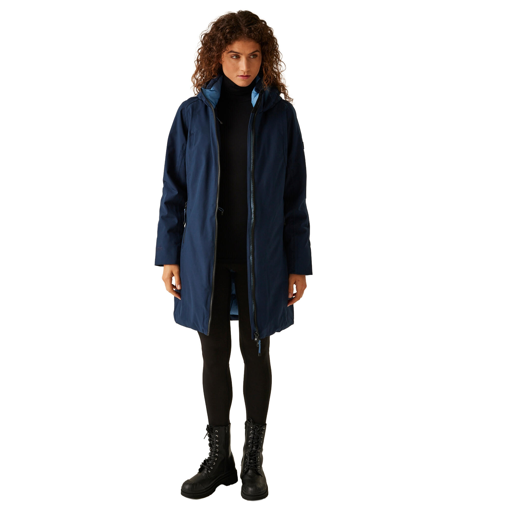 Veste Imperméable YEWBANK Femme (Bleu Marine / Bleu De Gris) 4/5