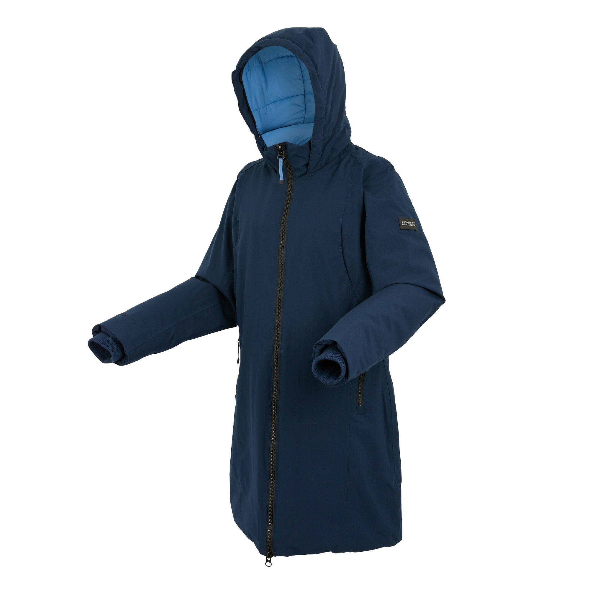 Veste Imperméable YEWBANK Femme (Bleu Marine / Bleu De Gris) 3/5