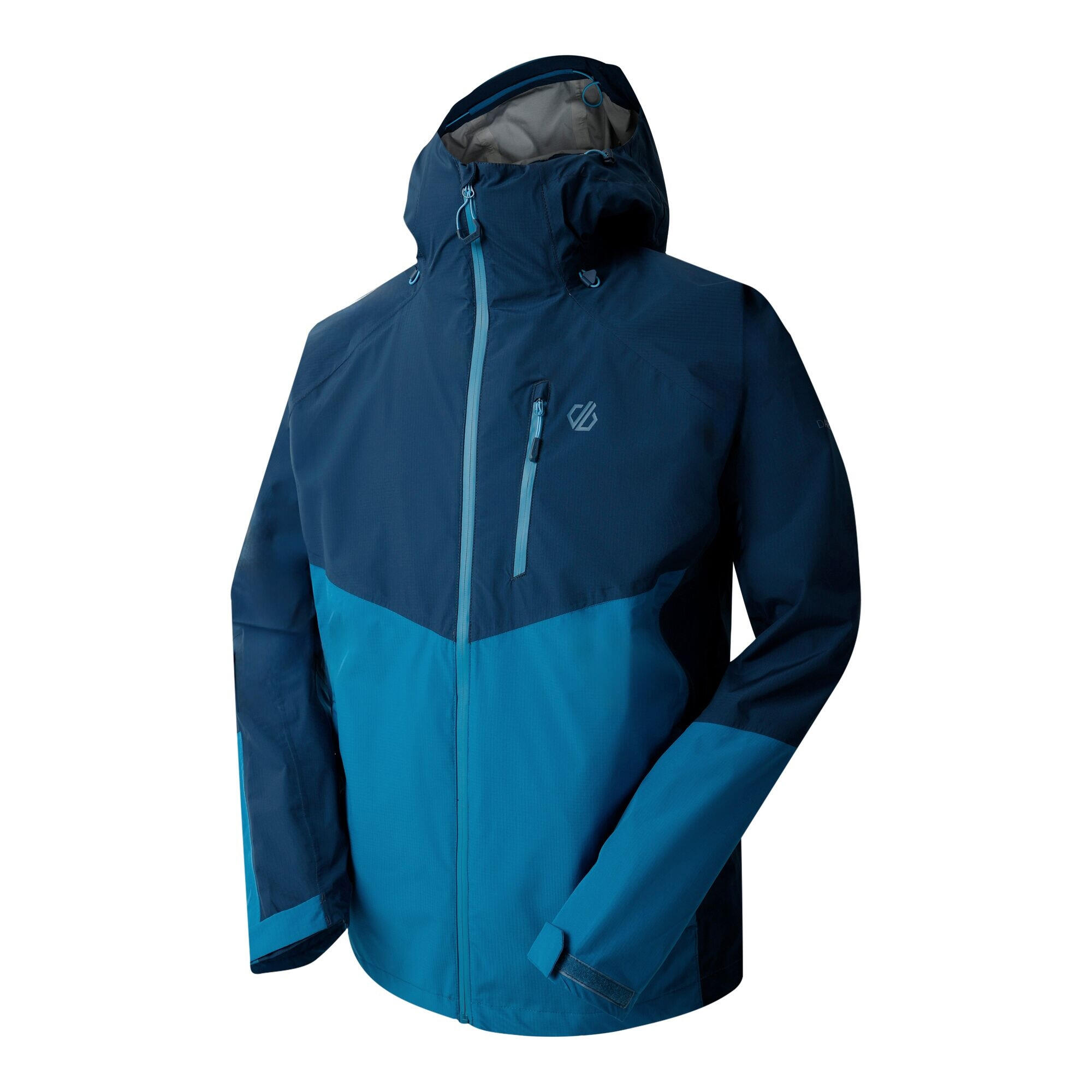 Waterdichte jas Breathe Out voor heren (Maanlicht Denim/Blauw Staal) 3/4
