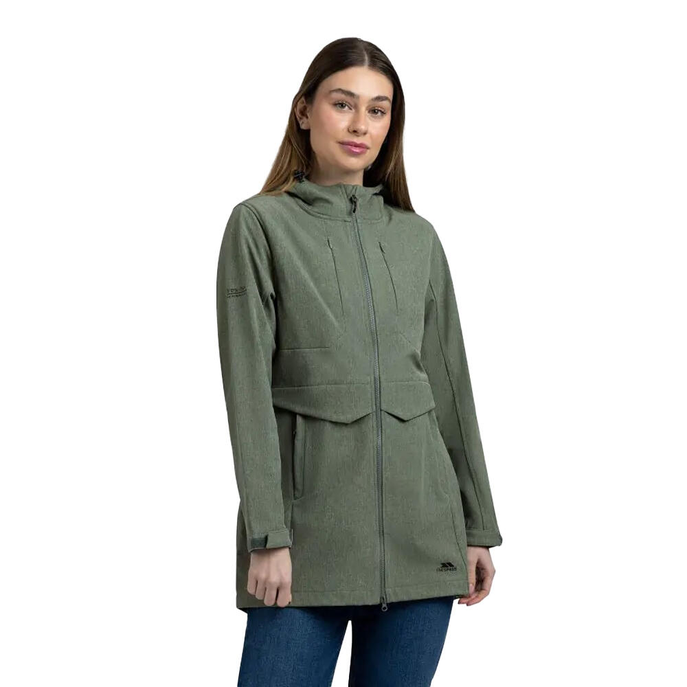 Giacca Soft Shell Donna Trespass Aylmer Salice Verde Marna 3/4