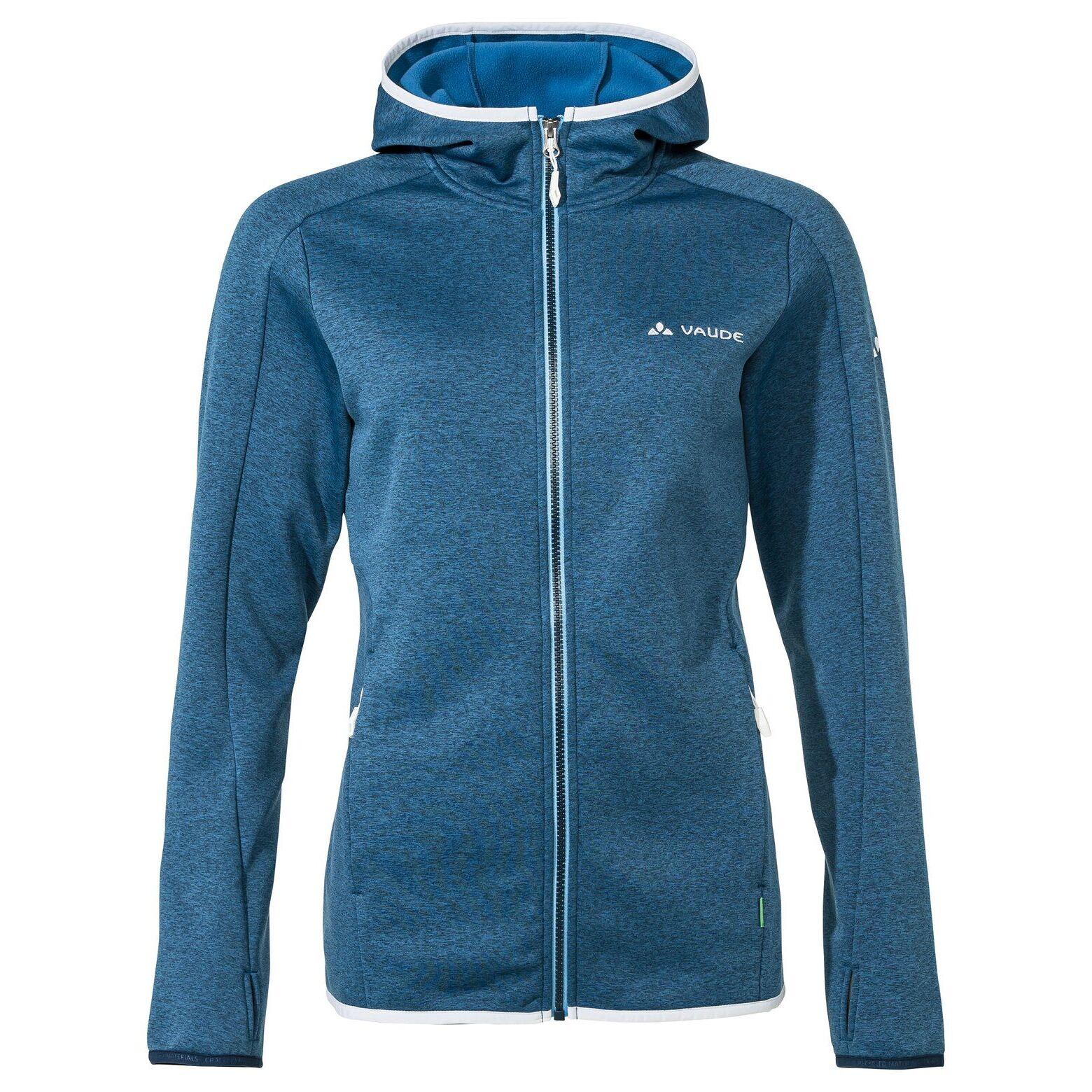 Vaude - Polaire À Capuche Femme Vaude Valdassa - Polaire - Bleu - 40 M - Decathlon