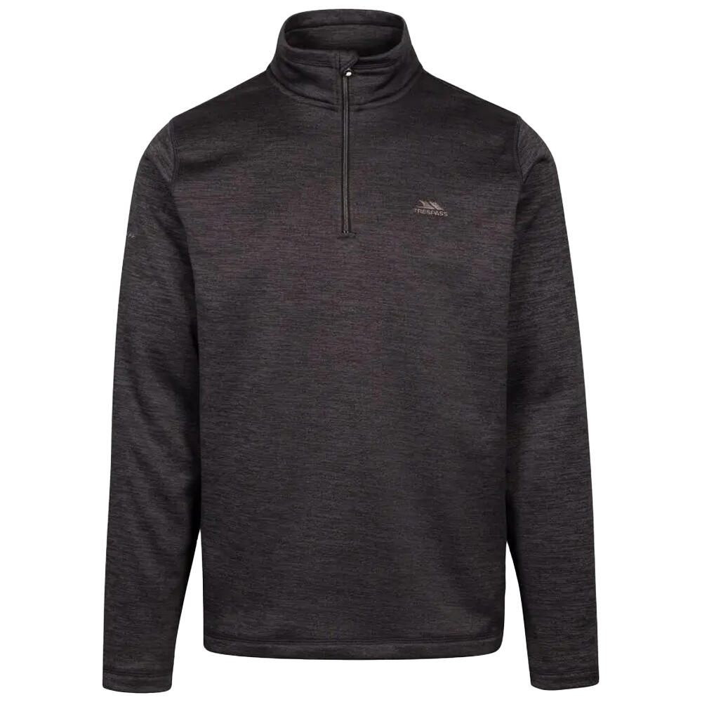 TRESPASS Mens Frimley Marl AT200 Fleece Jacket (Black)