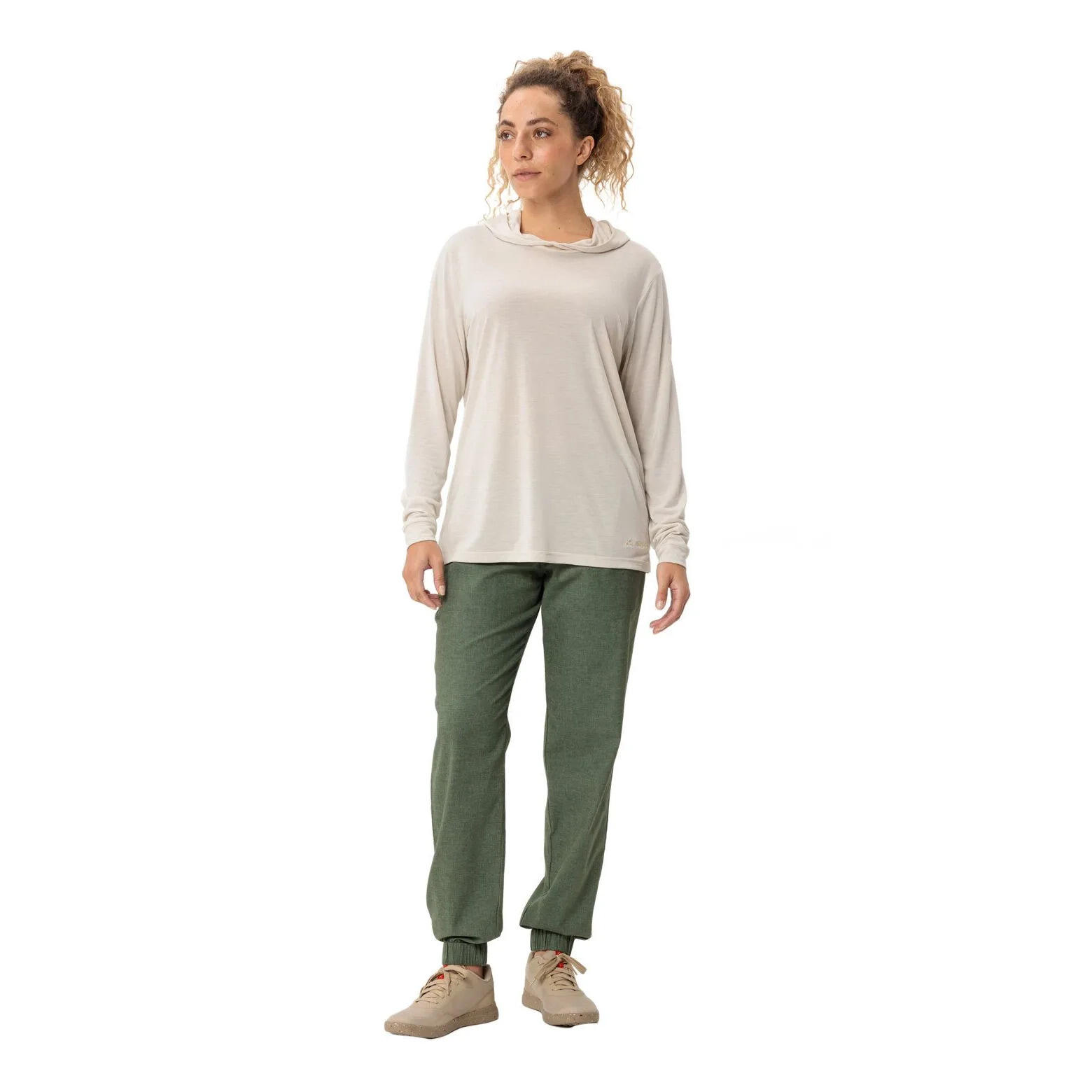 Felpa con cappuccio a maniche lunghe donna VAUDE Mineo 2/3