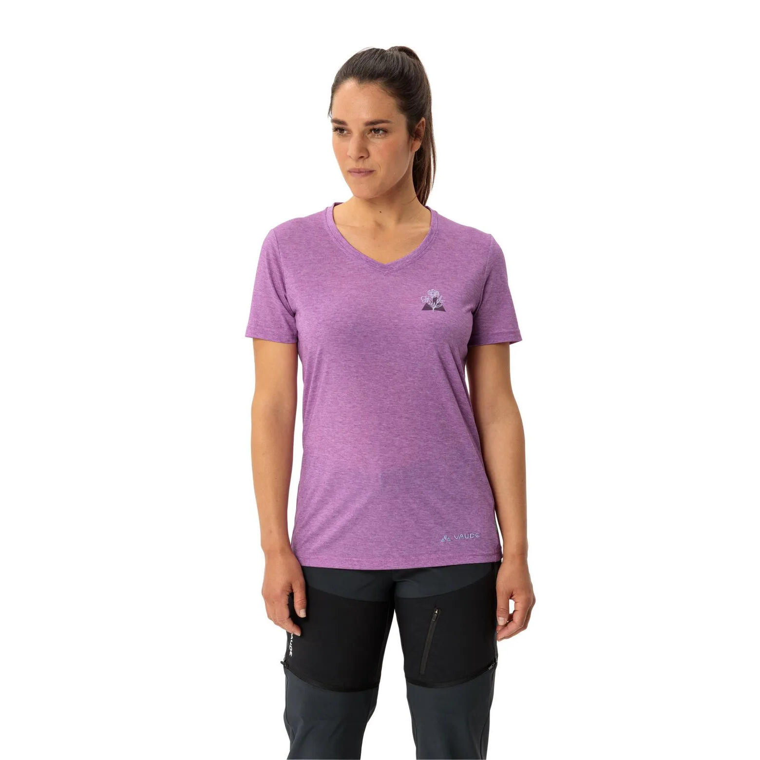 T-shirt in fantasia da donna VAUDE Skomer III 2/5