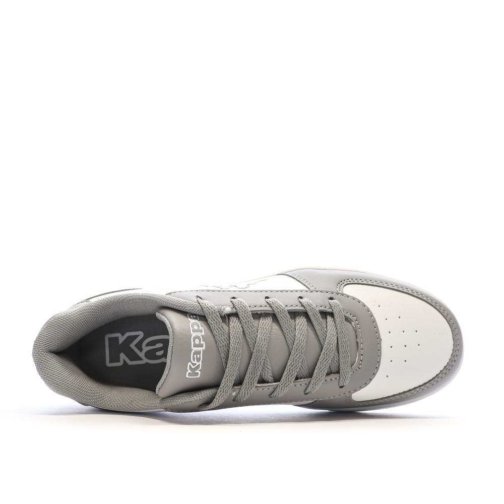 Zapatillas Kappa Malone con cordones para niño, blanco/gris 4/7