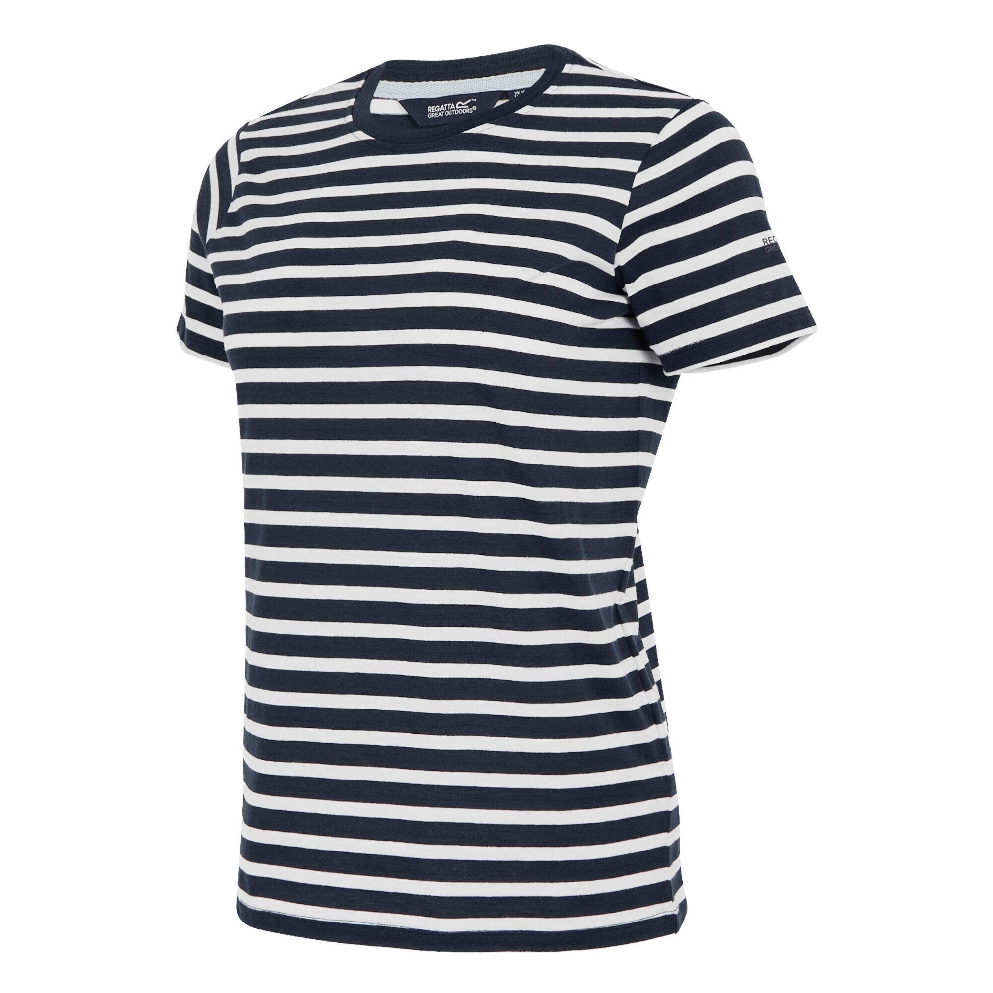 Tshirt Motif/style Rayé BAYLETTA Femme (Bleu Marine / Blanc) 3/5