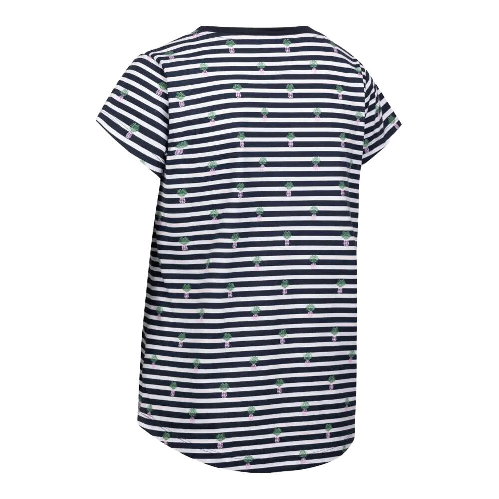 Womens/Ladies Calypso TShirt (Navy) 2/3