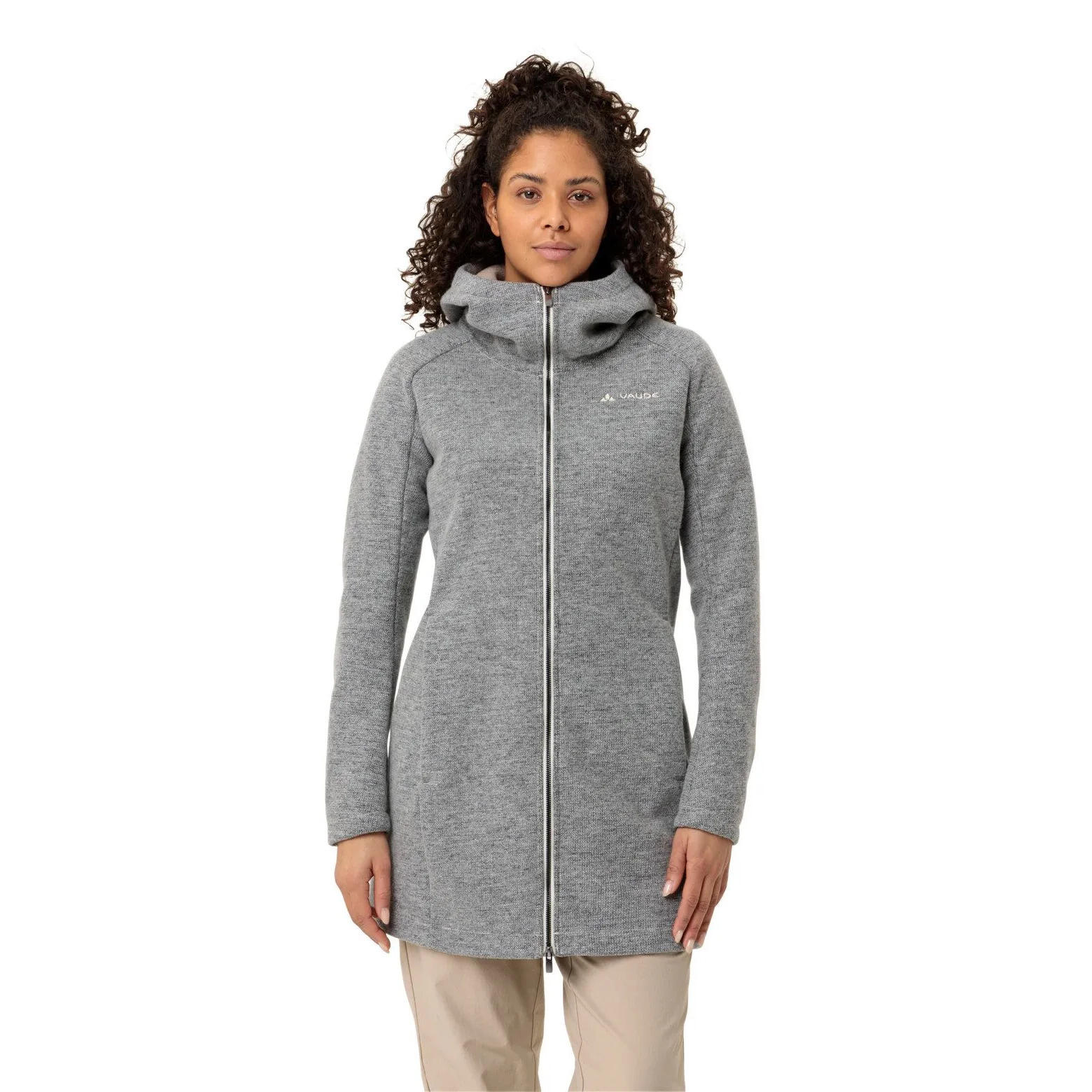 Polaire à capuche zippé femme VAUDE Tinshan Coat III 2/3