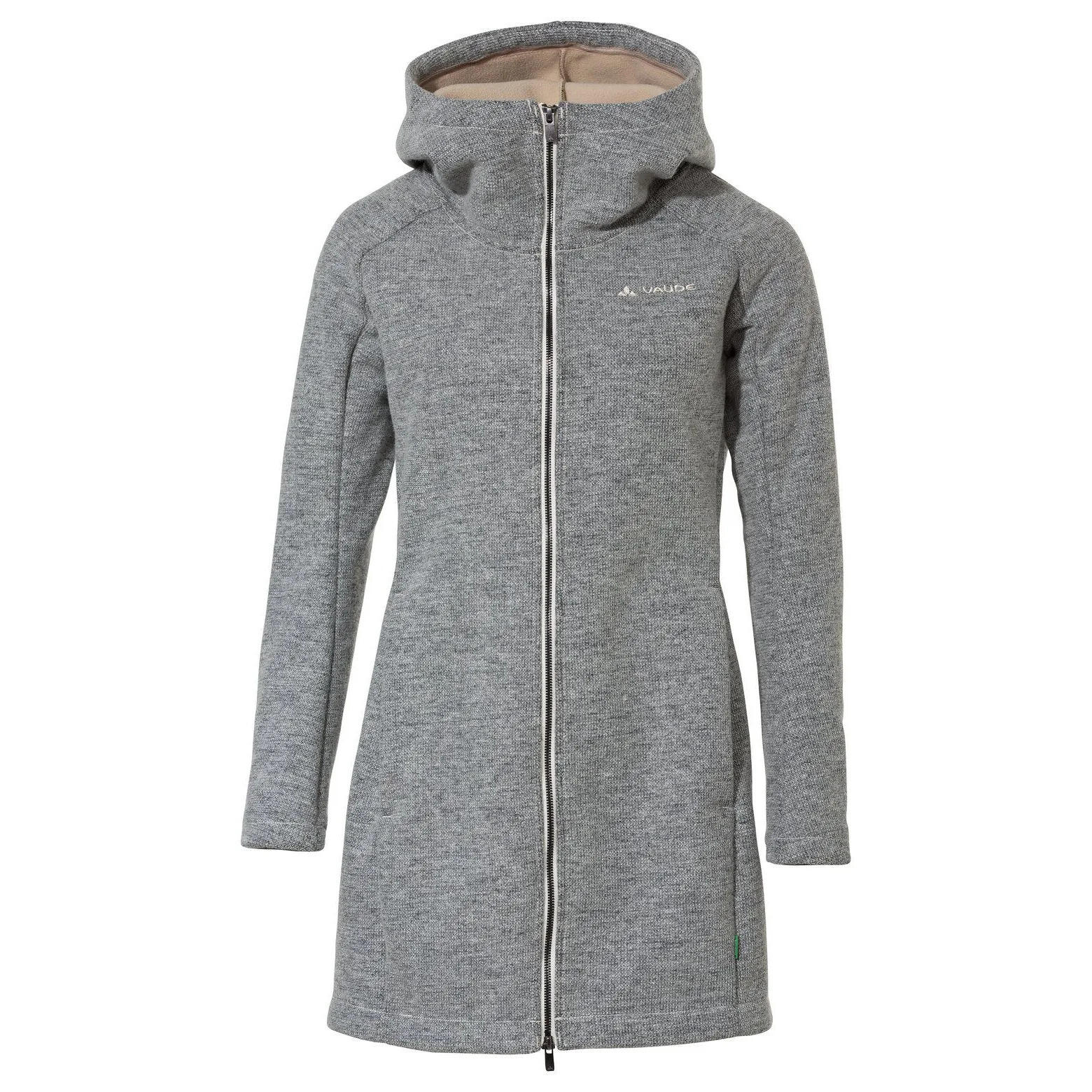 Vaude - Polaire À Capuche Zippé Femme Vaude Tinshan Coat Iii - Manteau - Gris - 42 M/l - Decathlon