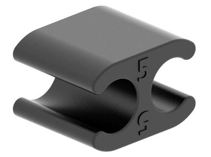 Clip fixation câble 5 mm noir lot 10 - passe-câble vélo léger et durable