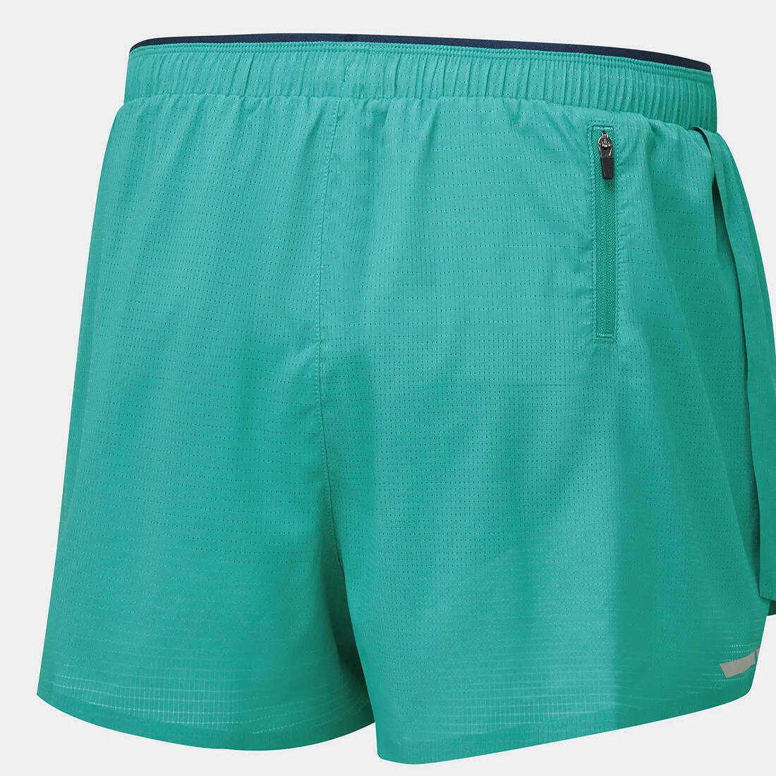 Short De Course Homme (Bleu / Vert Turquoise) 2/3