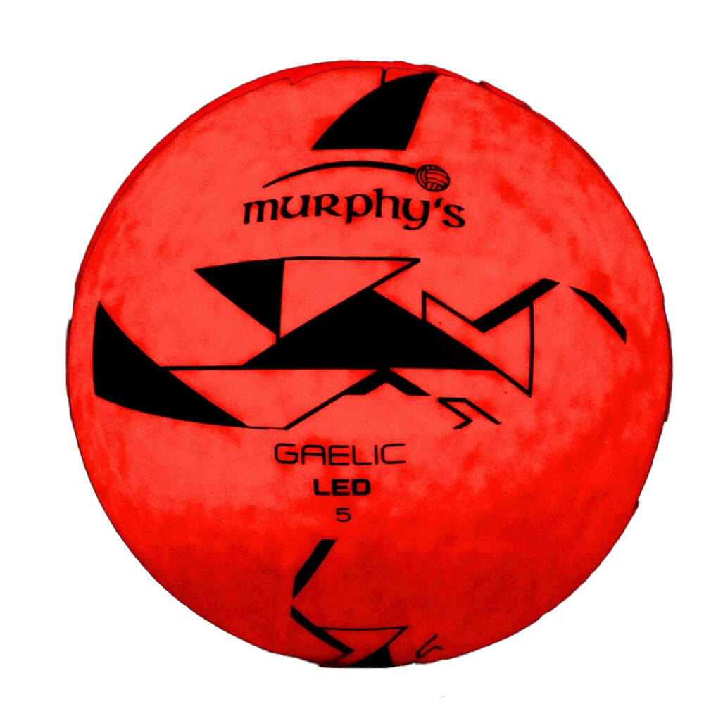 MURPHYS LED Light Up Gaelic Football (Fluorescent Orange/Black)