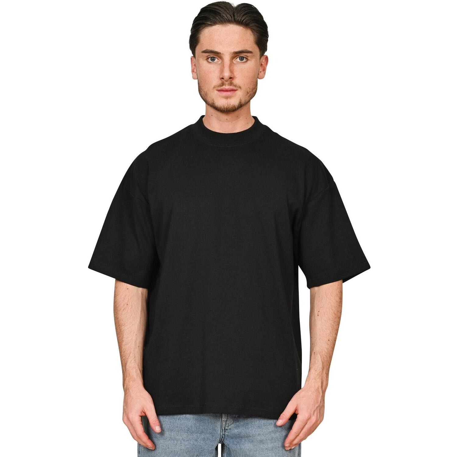 Unisex Adult Interlock Combed Ringspun Cotton Extended Neckline Oversized TShirt 4/4