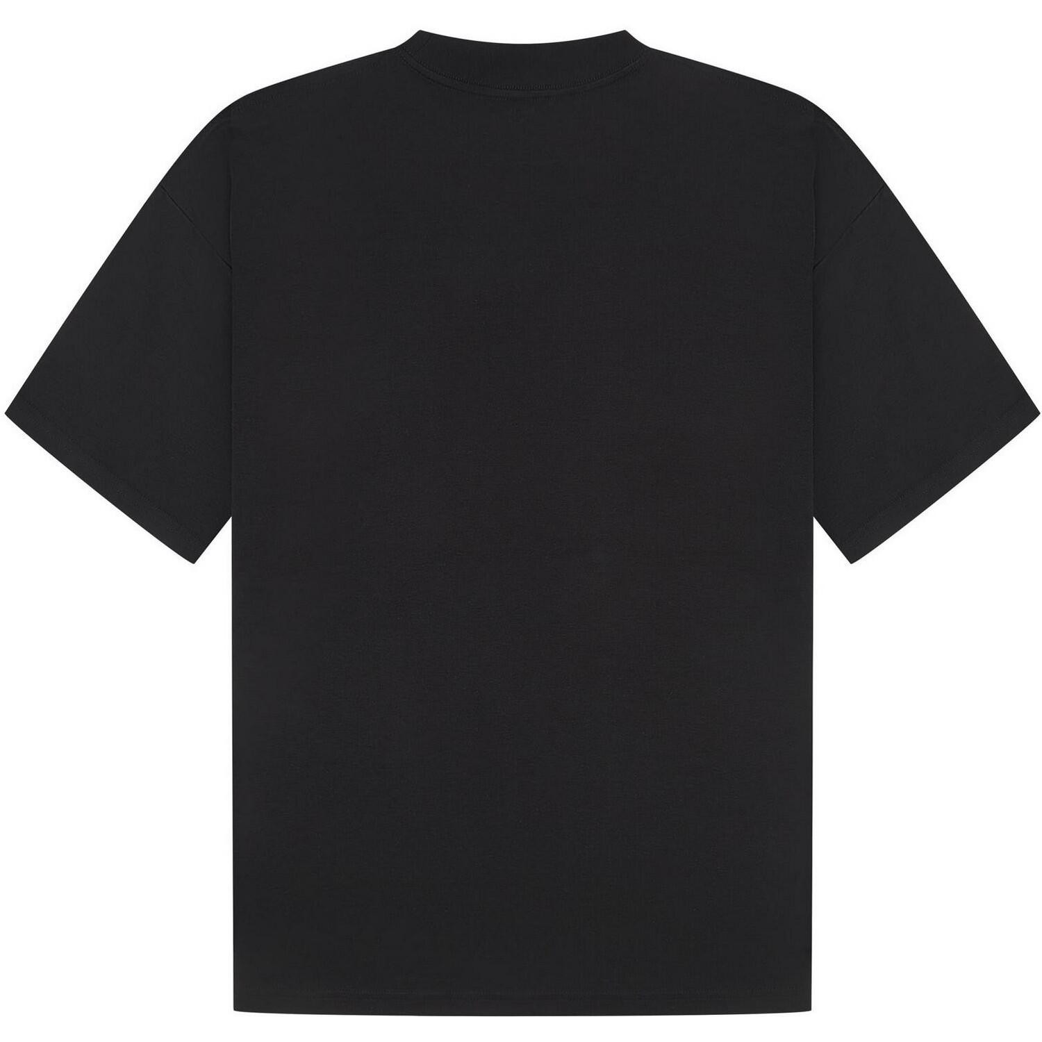 Unisex Adult Interlock Combed Ringspun Cotton Extended Neckline Oversized TShirt 2/4