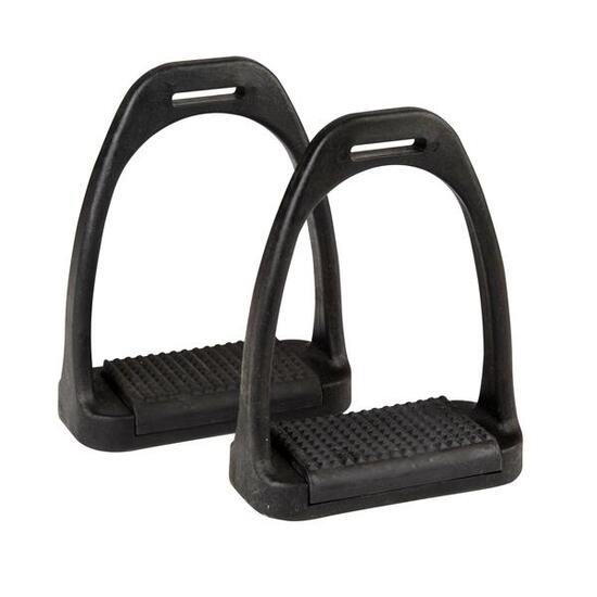 Étriers en polymère avec bandes de roulement colorées pour cheval Weatherbeeta K