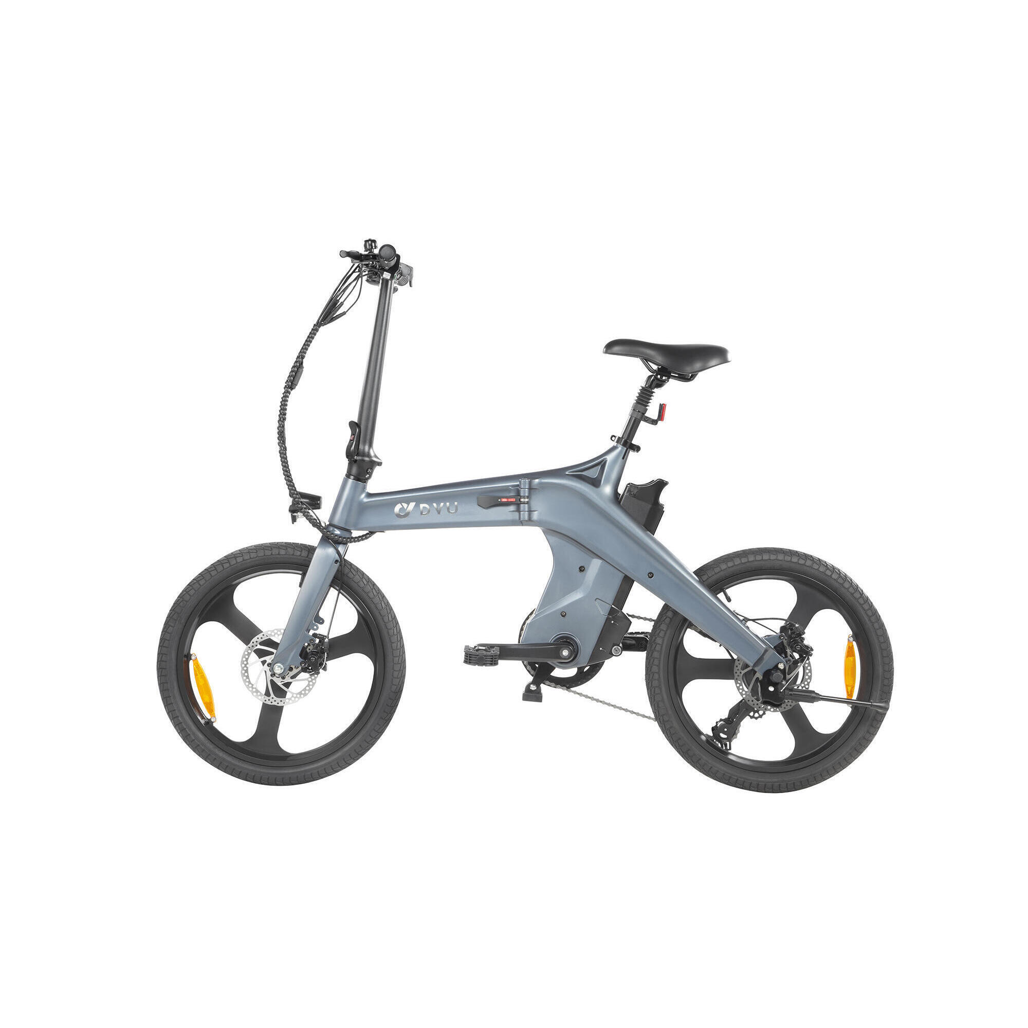 Dyu - Dyu T1 Vélo Électrique Pliable, Puissance Du Moteur De 250 Watts - Fatbike - Gris - Decathlon