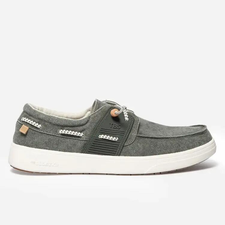 Men's Dark Green Boat Shoes TBS Geo