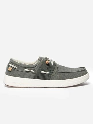 Chaussures bateau - homme - lacets élastiques - bleu navy