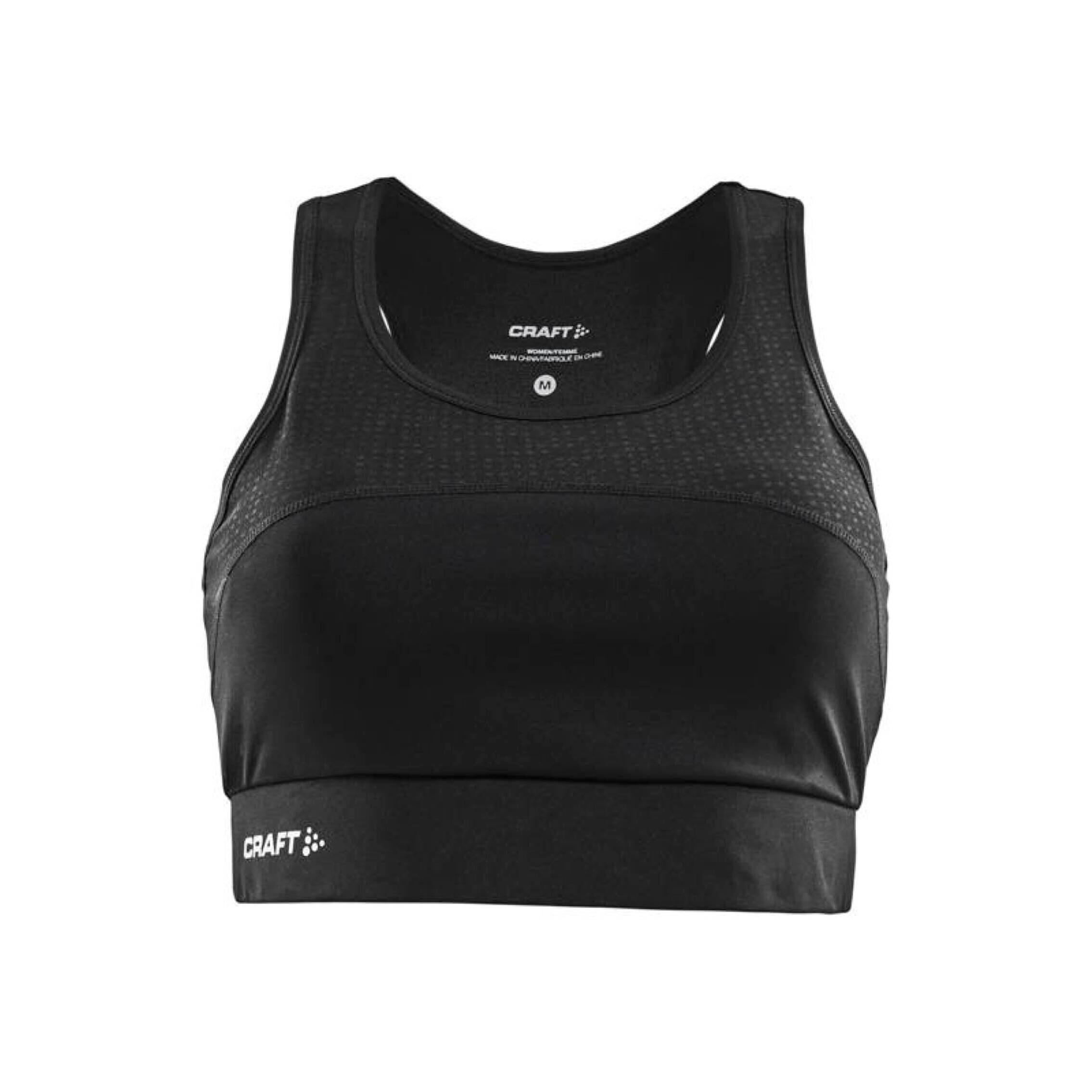 Craft - Brassière Femme Craft Rush - Chemise Sans Manche - Noir - S - Decathlon