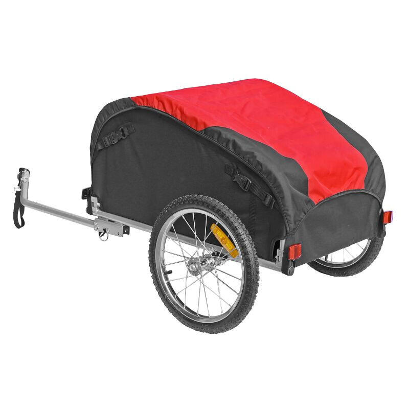 Remorque vélo utilitaire maxi avec fixation axe de roue remorque P2R 4/5