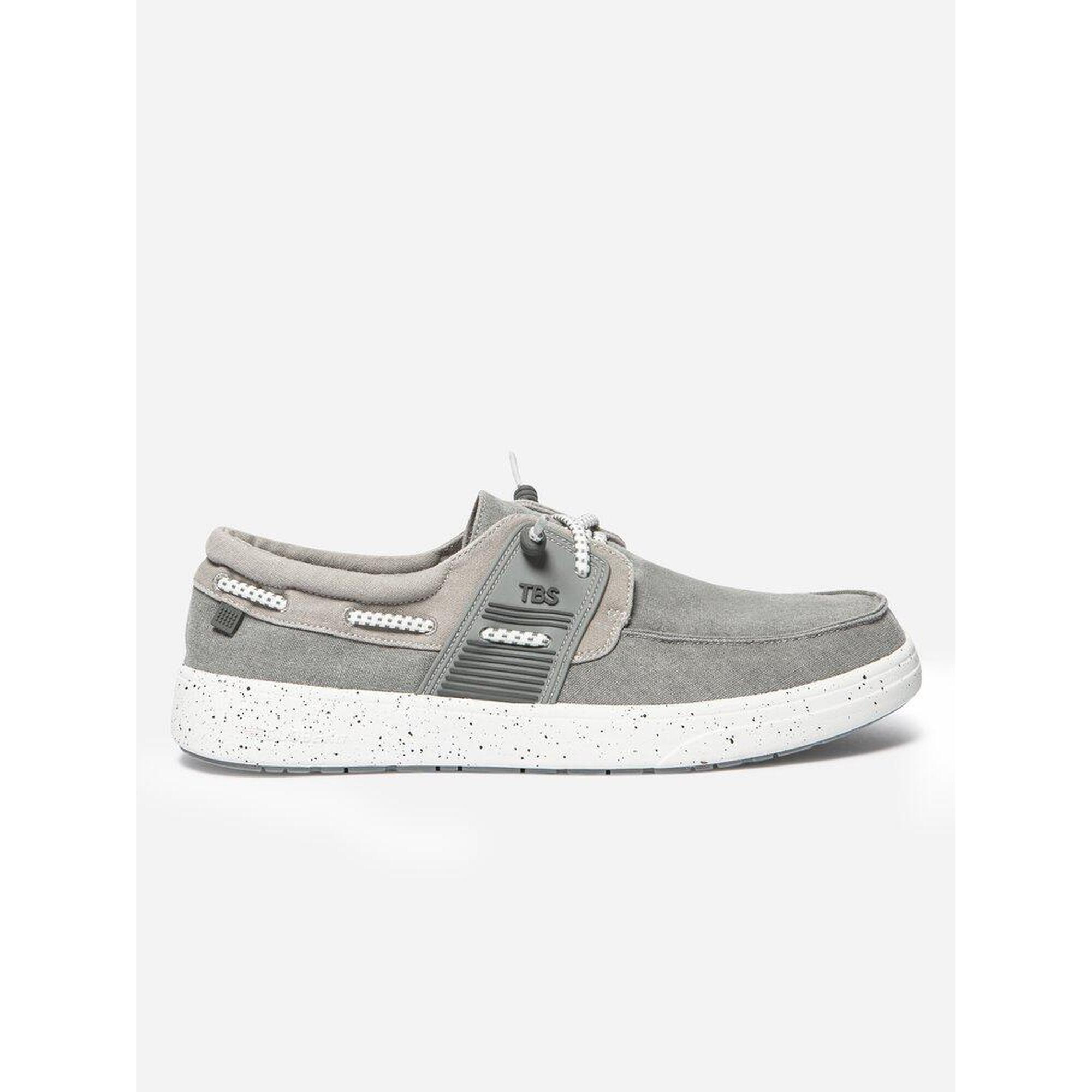 Tbs - Chaussures Bateau Homme Geoboat - Gris Clair Lacets Élastiques - Chaussures Bateau - Gris - 42 - Decathlon